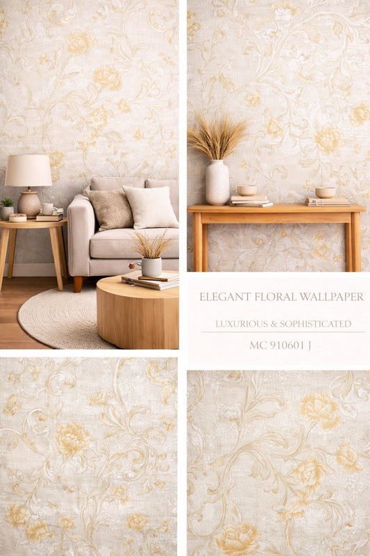 Elegant Floral Wallpaper (Free Installation)