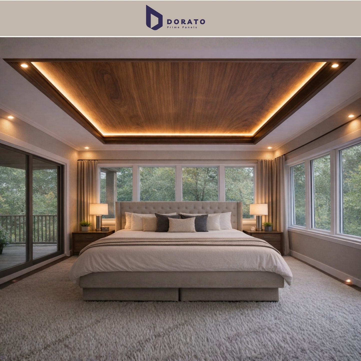 Dorato Premium PVC Panel | Wooden Finish Wall Panel | 114" x 10" | Model 414