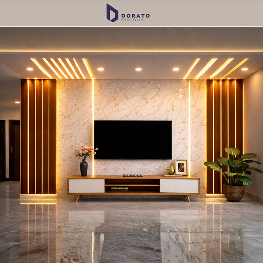 Uv 7050 Dorato UV Marble Sheet – Model 7050 P | Waterproof PVC Wall Panel (8 Ft x 4 Ft | 3mm)
