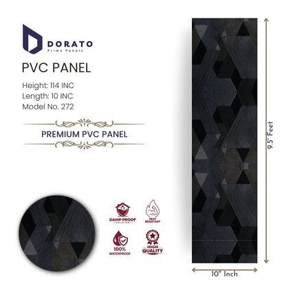 PVC 272 Dorato Premium PVC Wall Panel – Model 272 | Waterproof, Heat Resistant Decorative Panel (9.5 Ft x 10 Inch)