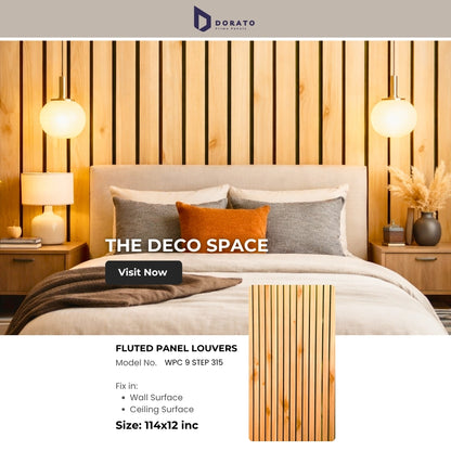 Fluted 315 Dorato 9 Step Golden Premium Fluted Panel | Waterproof, Heat Resistant Wall Panel (Model 315)