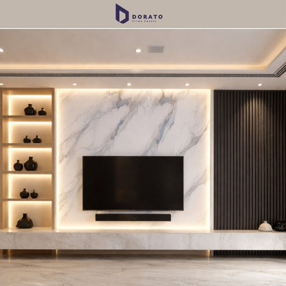UV 2275 Dorato DMD Marble Sheet (IMP 2275) – 4x8 Ft Premium Waterproof Decorative Wall Panel