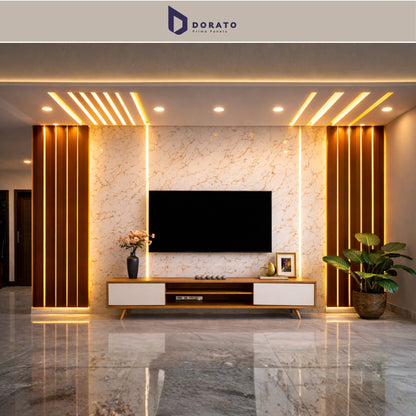 Uv 7050 Dorato UV Marble Sheet – Model 7050 P | Waterproof PVC Wall Panel (8 Ft x 4 Ft | 3mm)