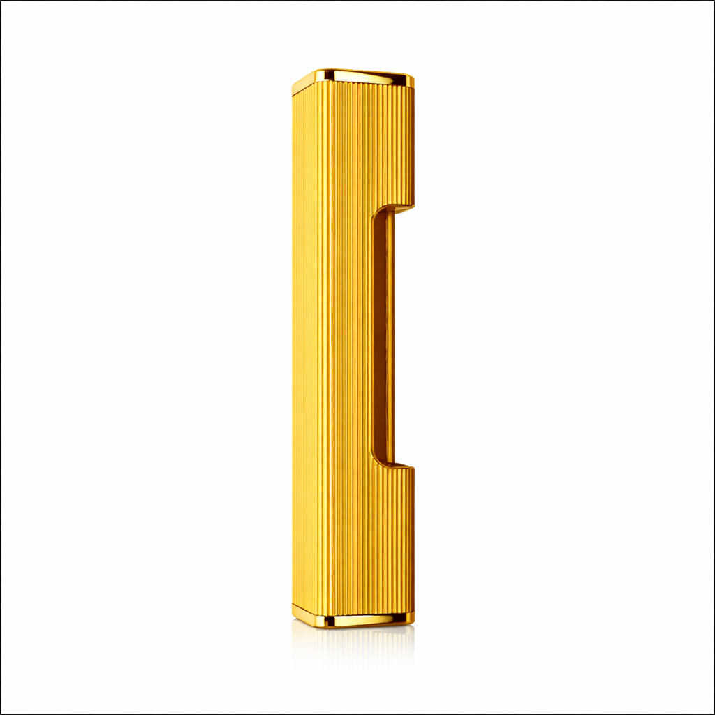Luxury Gold Finish Fluted Door Pull Handle – Premium Modern Cabinet / Main Door Handle