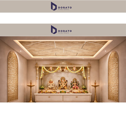 PVC 646 Dorato Premium PVC Wall Panel | Model 646 | Waterproof, Damp-Proof & Heat Resistant Decorative Panel (10" x 9.5 ft)