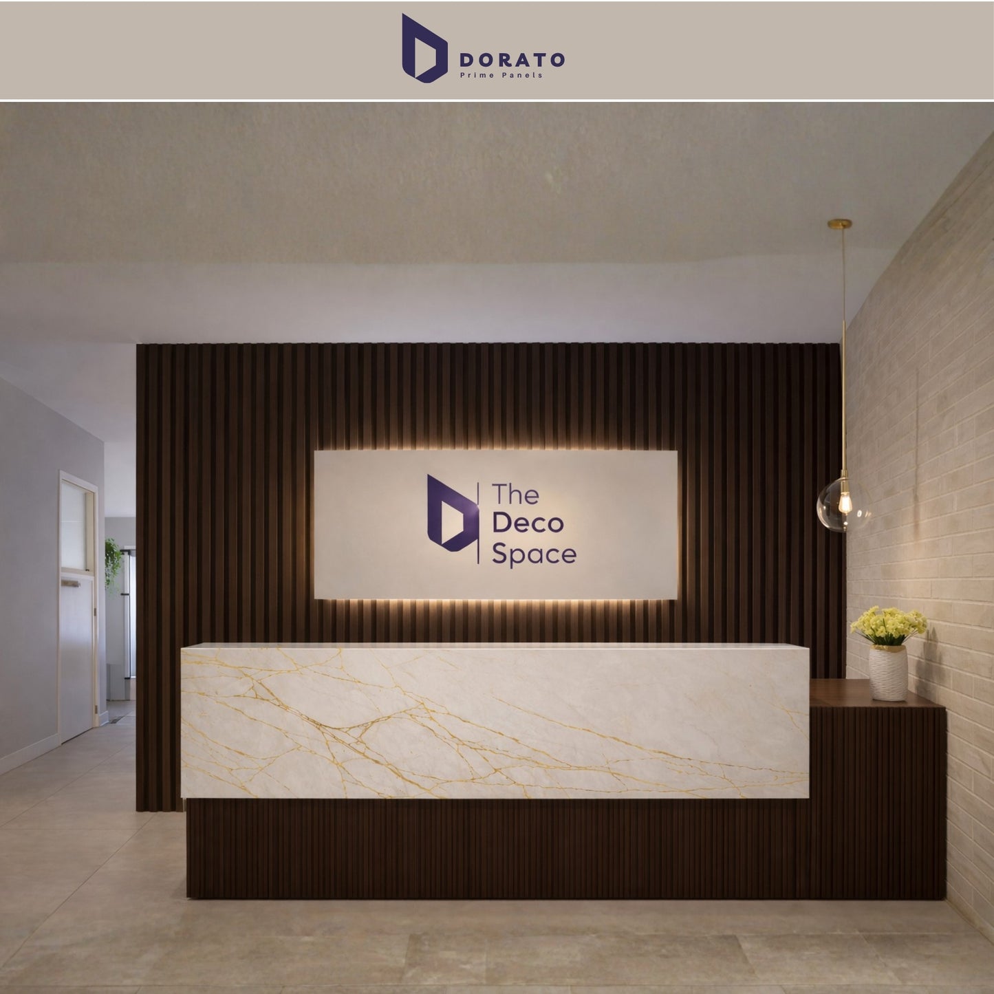 UV 01 Dorato DMD Marble Sheet – Model DMD 01 | 4ft x 8ft Waterproof Decorative Wall Panel