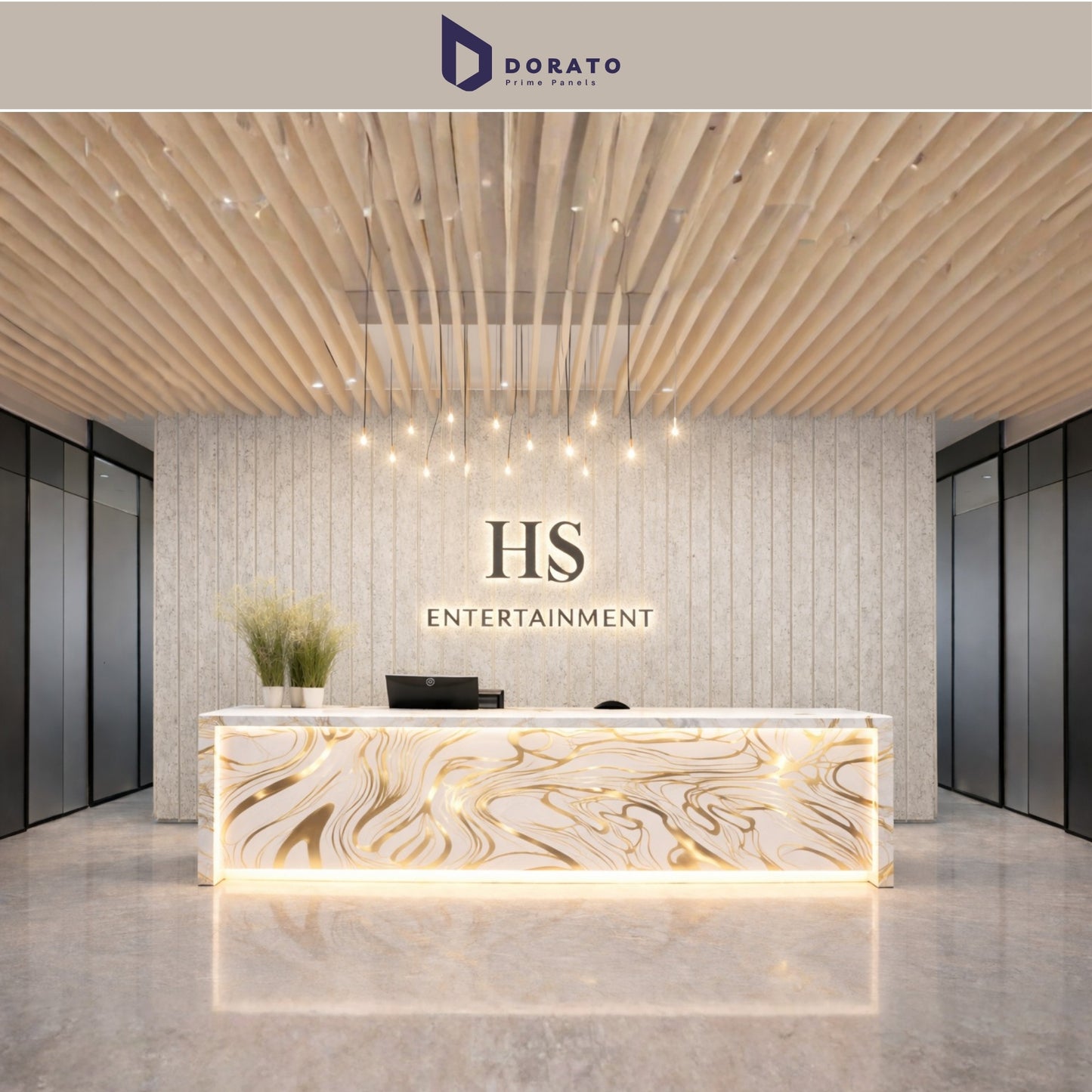 UV 38 Dorato DMD Marble Sheet – Model DMD 38 | Premium Gold Abstract Wall Panel (4ft x 8ft, 3mm Thickness, Waterproof)