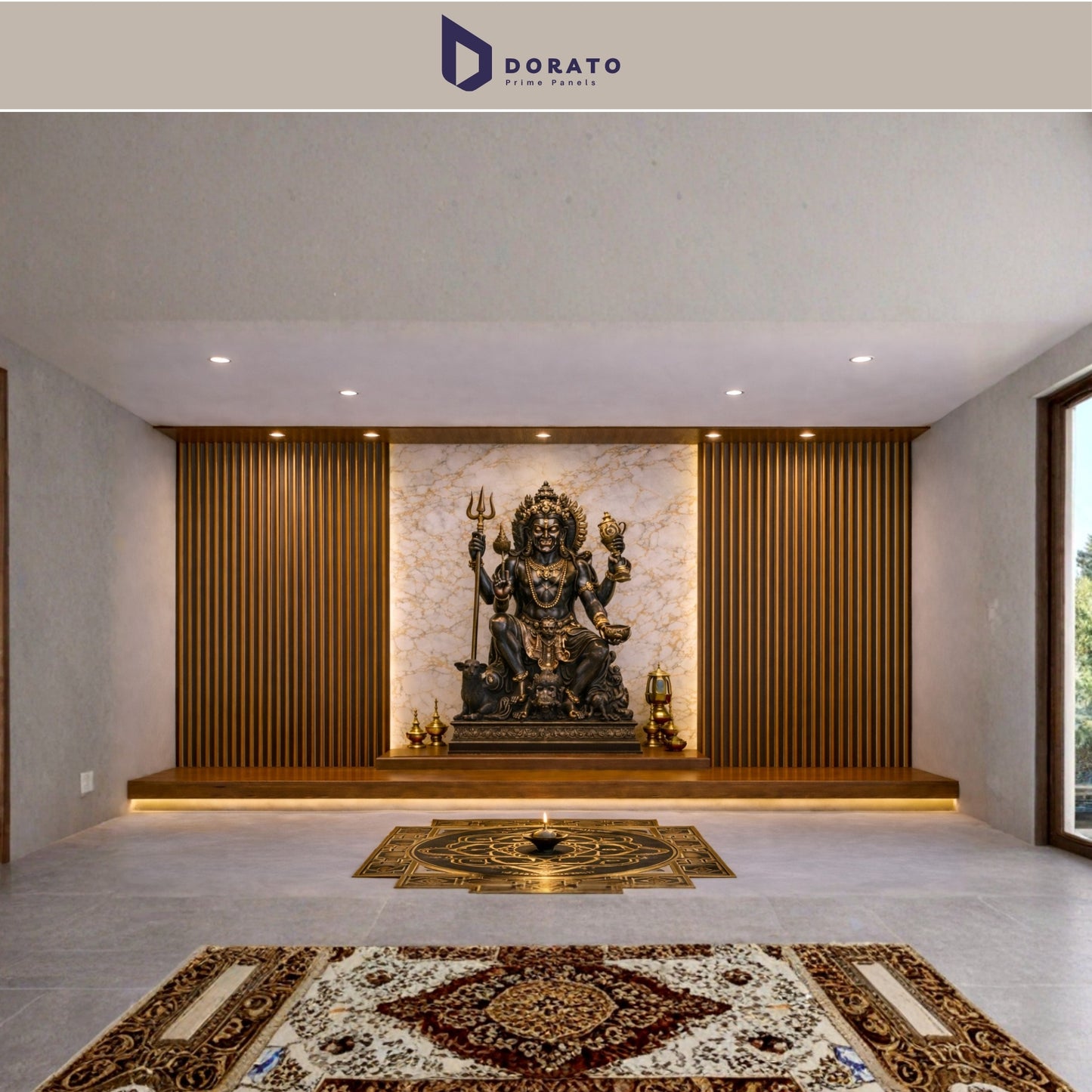 Uv 7050 Dorato UV Marble Sheet – Model 7050 P | Waterproof PVC Wall Panel (8 Ft x 4 Ft | 3mm)