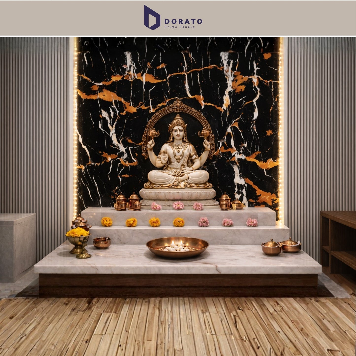 UV 9002 Dorato UV Marble Sheet – Model 9002 | Premium Black & Gold Marble Finish Wall Panel (4ft x 8ft, 3mm)