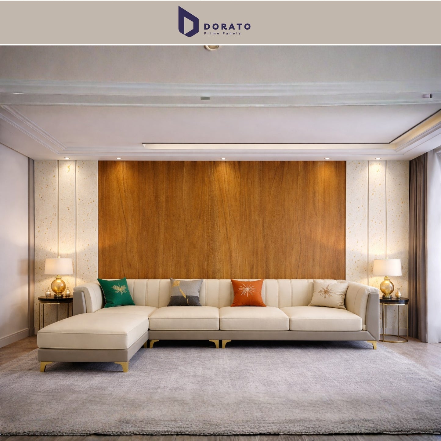 uv 9232 Dorato UV Marble Sheet No. 9232 – Wood Finish Waterproof PVC Wall Panel (4ft x 8ft | 3mm Thickness)