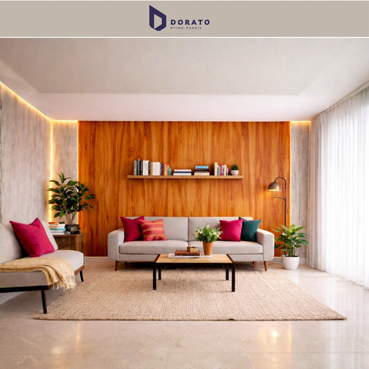 Uv 9082 Dorato UV Marble Sheet No. 9082 – Premium Wooden Finish PVC Wall Panel (8ft x 4ft | 3mm | Waterproof Decorative Wall Sheet)