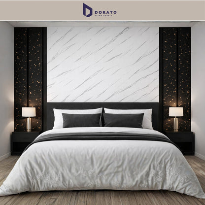 UV A04 SPC A04Dorato SPC Marble Sheet – Model A04 | Waterproof PVC Wall Panel (4 Ft x 8 Ft, 3mm Thickness)