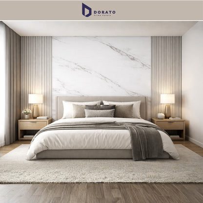 UV A20 Dorato SPC Marble Sheet A20 – 4x8 Feet Waterproof Decorative Wall Panel (3mm Thickness)