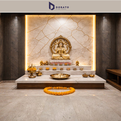 UV 01 Dorato DMD Marble Sheet – Model DMD 01 | 4ft x 8ft Waterproof Decorative Wall Panel