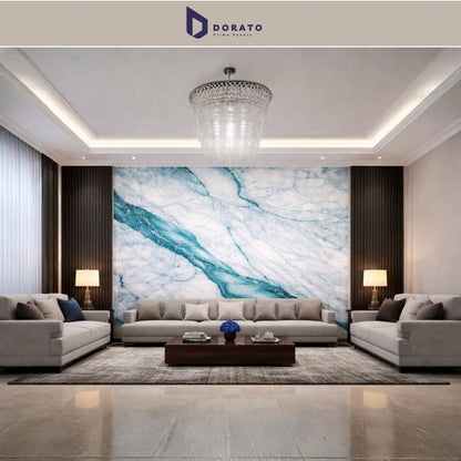 UV 183 Dorato DMD Marble Sheet – Model DMD 183 | Premium Waterproof Wall Panel (4 Ft x 8 Ft | 3mm)