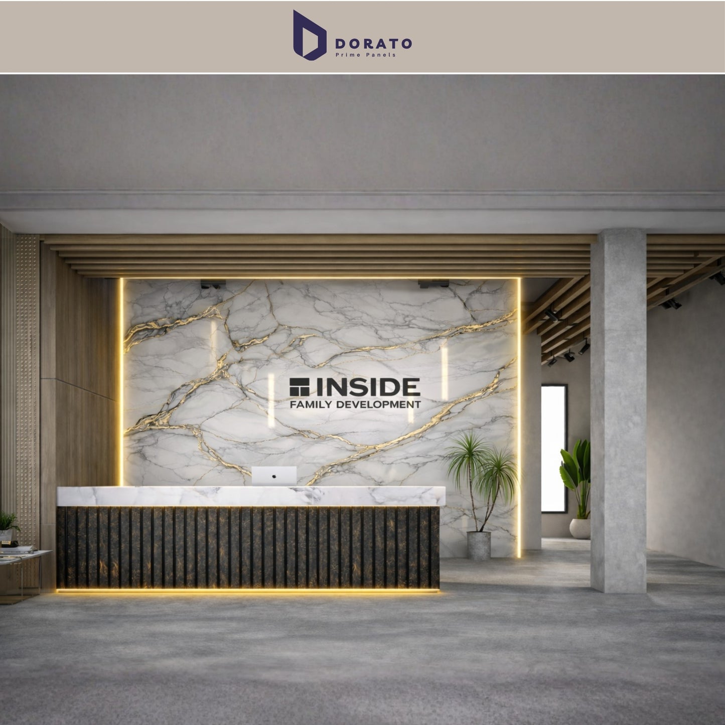 uv 2209 Dorato DMD Marble Sheet IMP 2209 – Premium White & Gold Marble Finish PVC Wall Panel (4ft x 8ft | 3mm)