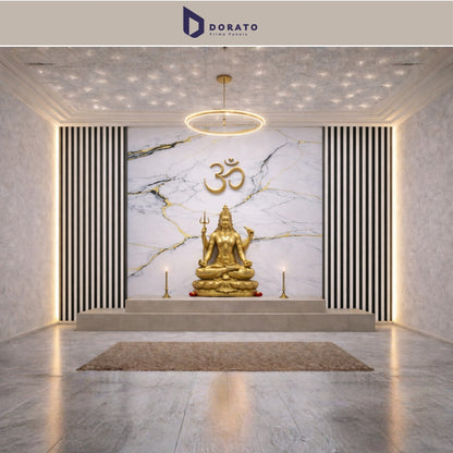 uv 2209 Dorato DMD Marble Sheet IMP 2209 – Premium White & Gold Marble Finish PVC Wall Panel (4ft x 8ft | 3mm)