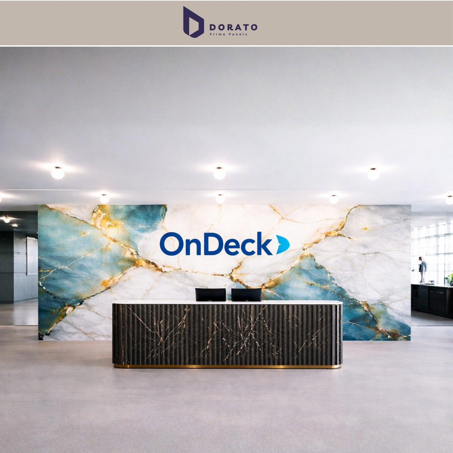 UV 77 Dorato DMD Marble Sheet – Model DMD 77 | Premium Waterproof PVC Wall Panel (8 Ft x 4 Ft | 3mm Thickness)
