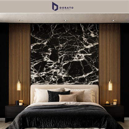 uv 9227 Dorato UV Marble Sheet – Model 9227 | Black Marble Design PVC Wall Panel (4 ft x 8 ft)